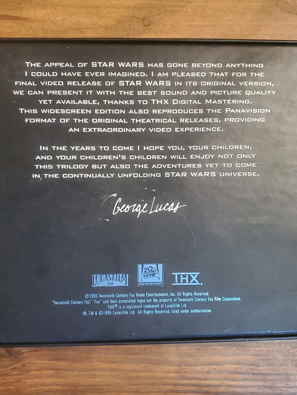 Star Wars Trilogy | VHS Box Set | THX Widescreen | 1996 | Vintage | Collector's